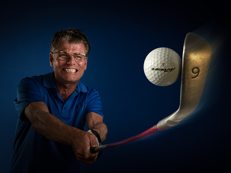 Golfclub portret stacking montage