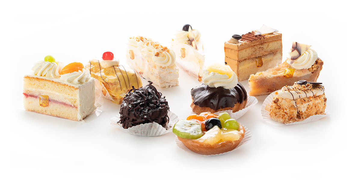 10 gesorteerd gebak punt