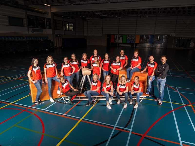 Groepsportret buurtsport coaches BV Sport Leeuwarden
